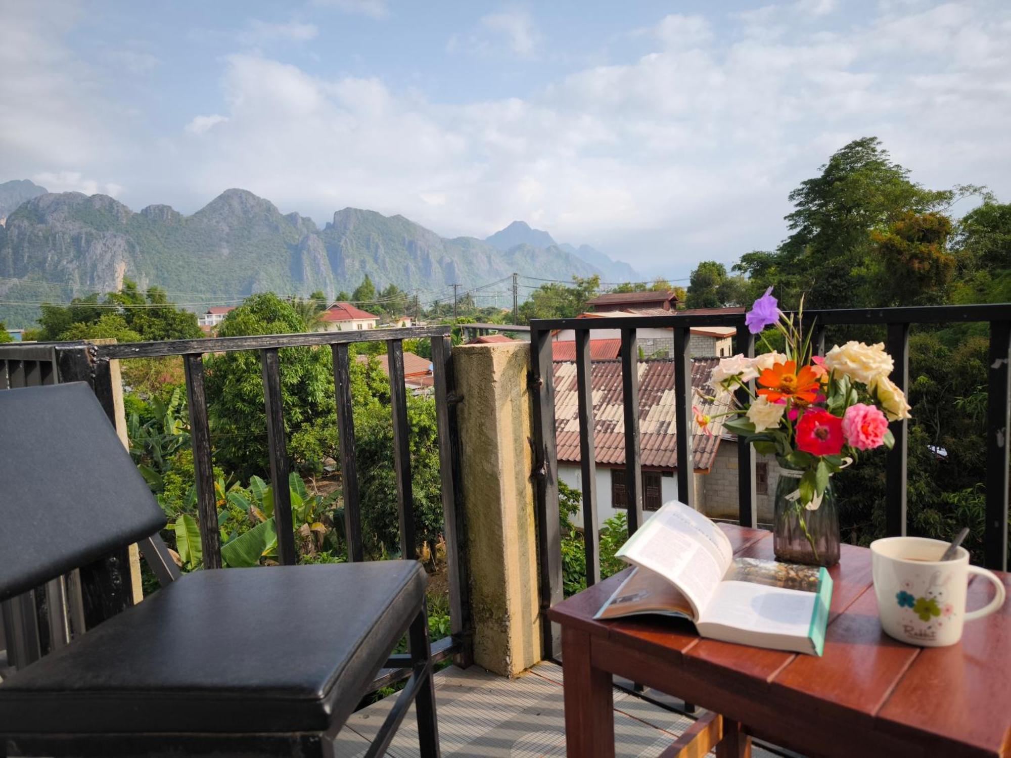 Dok Champa Resort Vang Vieng Eksteriør bilde