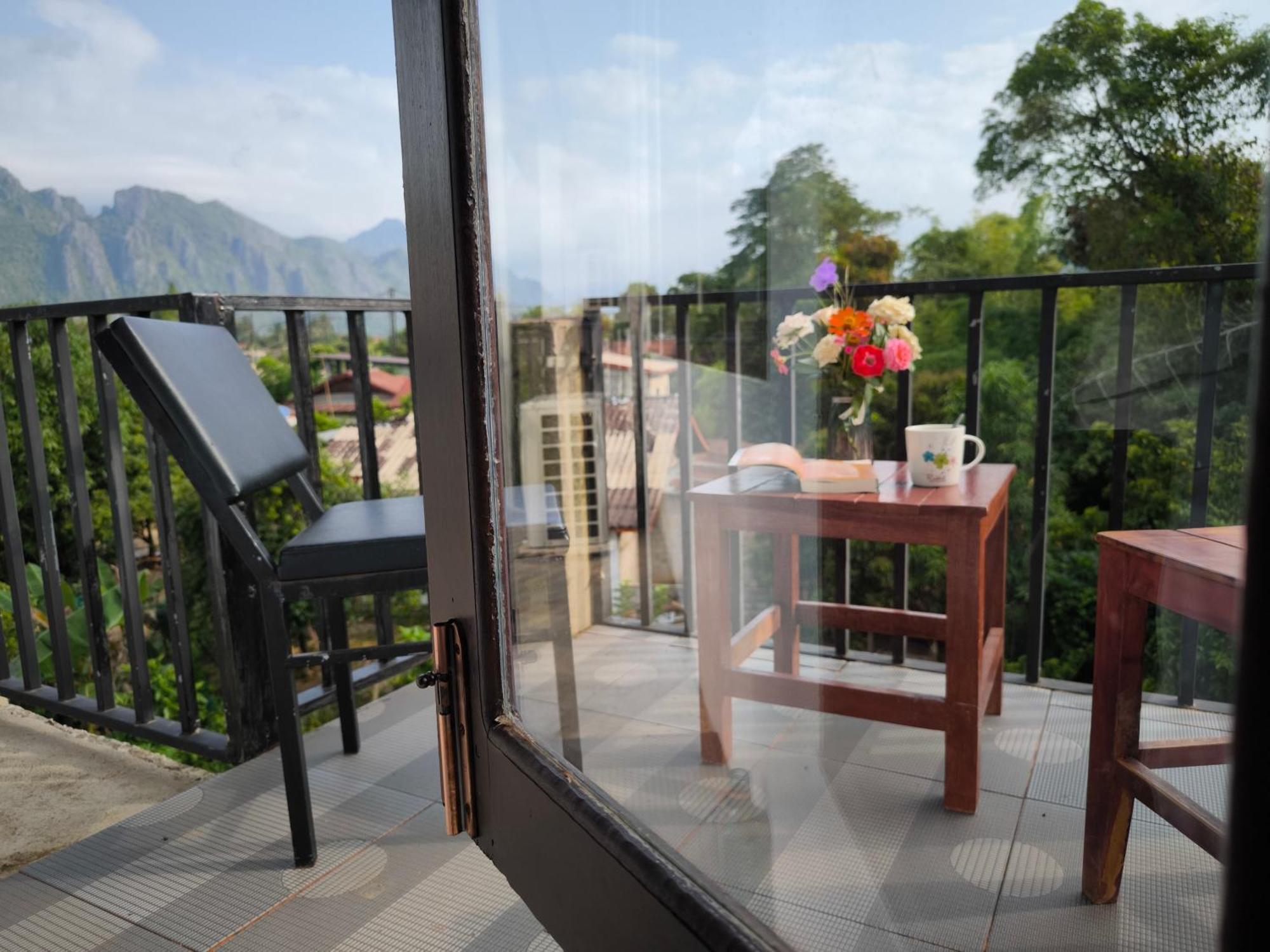 Dok Champa Resort Vang Vieng Eksteriør bilde