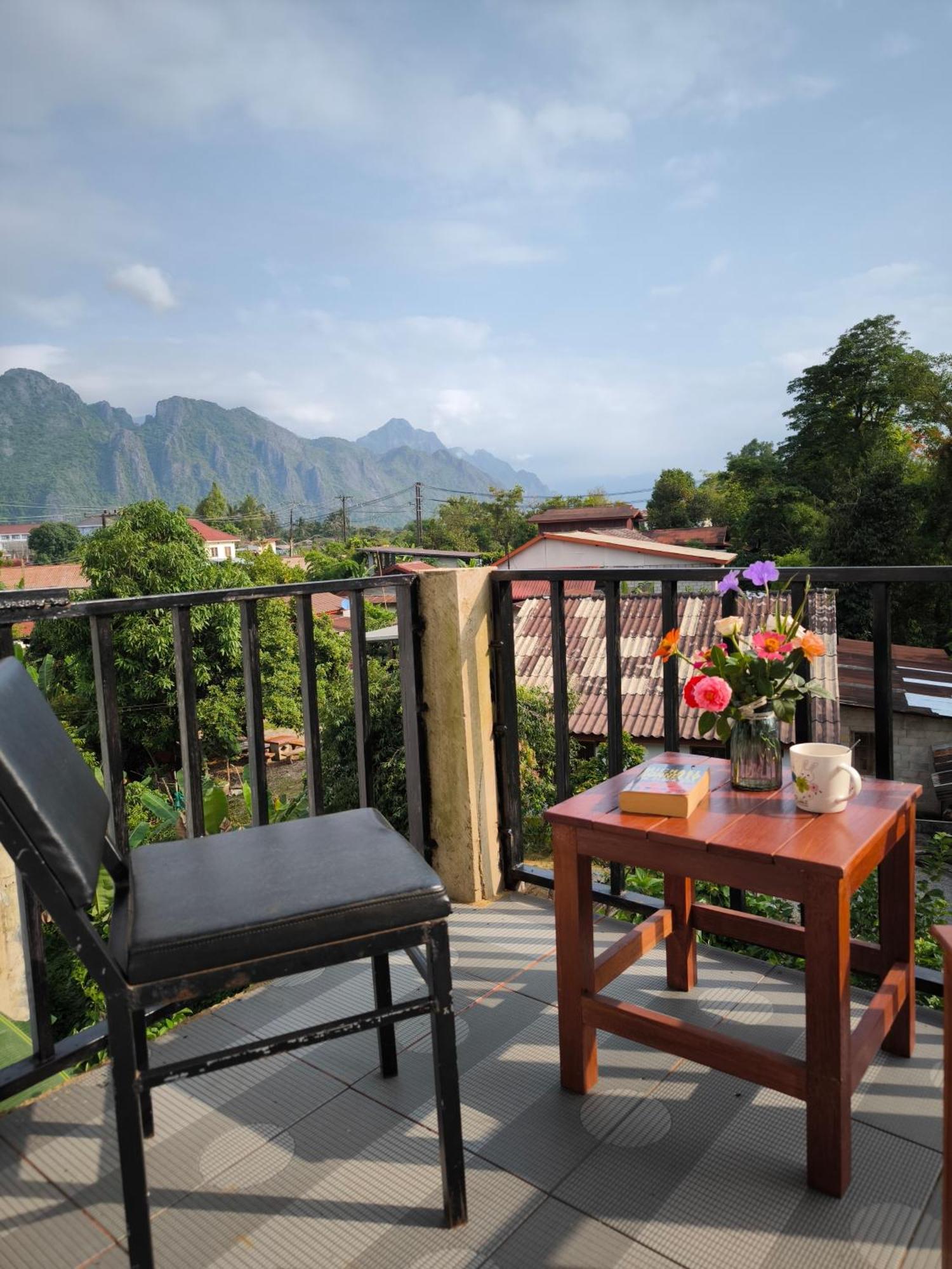 Dok Champa Resort Vang Vieng Eksteriør bilde