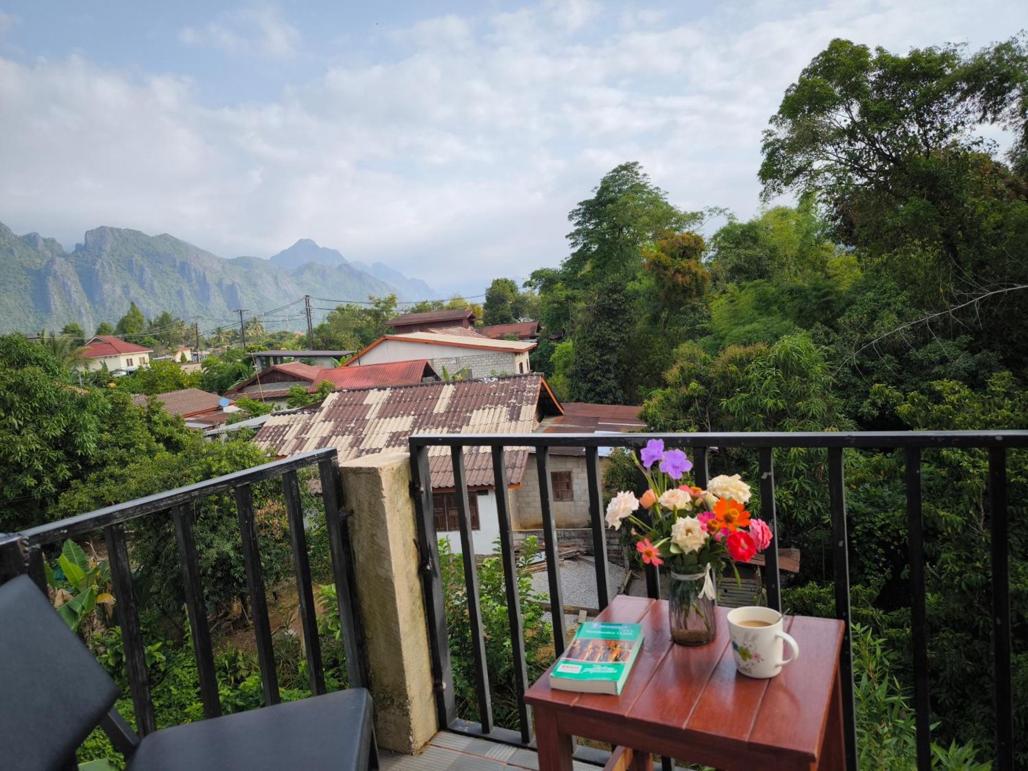 Dok Champa Resort Vang Vieng Eksteriør bilde
