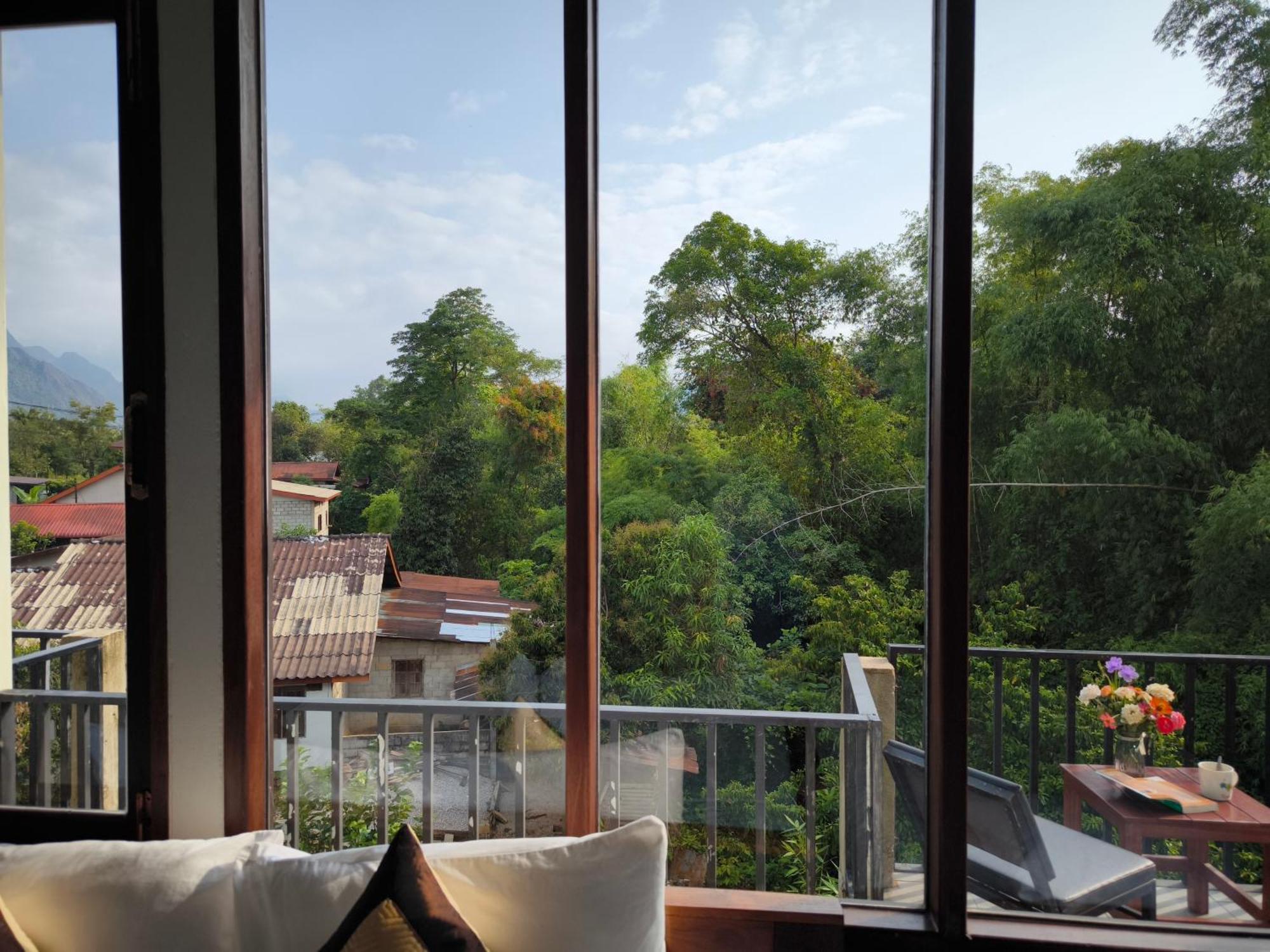 Dok Champa Resort Vang Vieng Eksteriør bilde